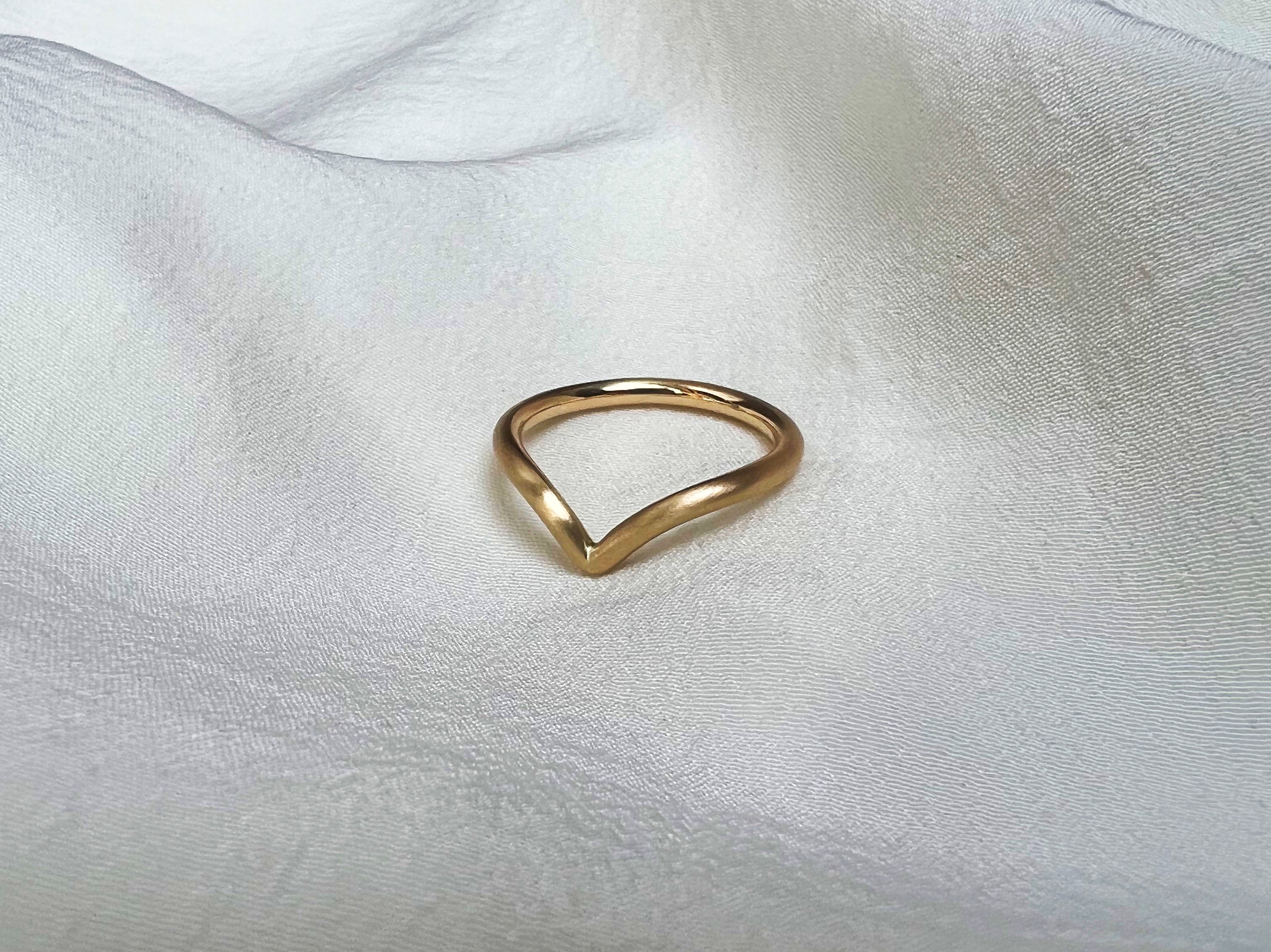 Plain sales wishbone ring