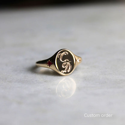 Oval Signet ring