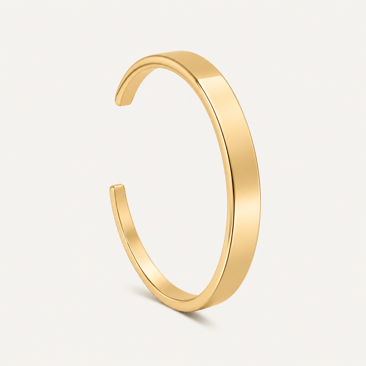 Classic gold torque bangle