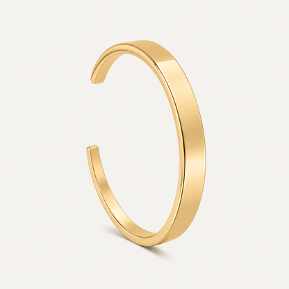 Classic gold torque bangle