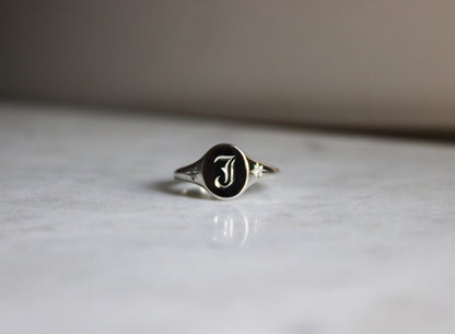 Silver Oval Signet