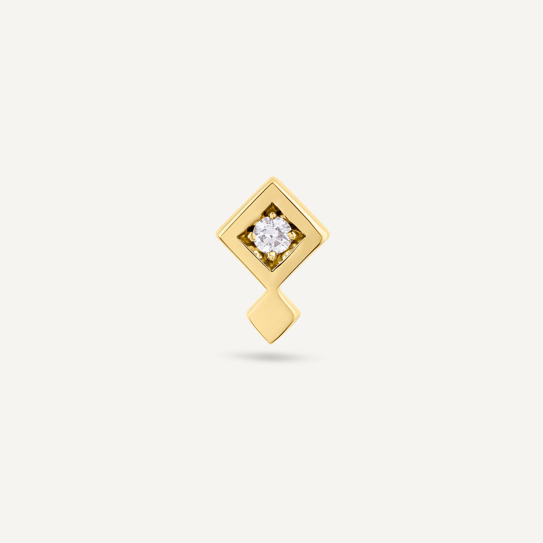 Geo diamond stud