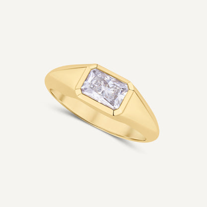 Diamond signet ring