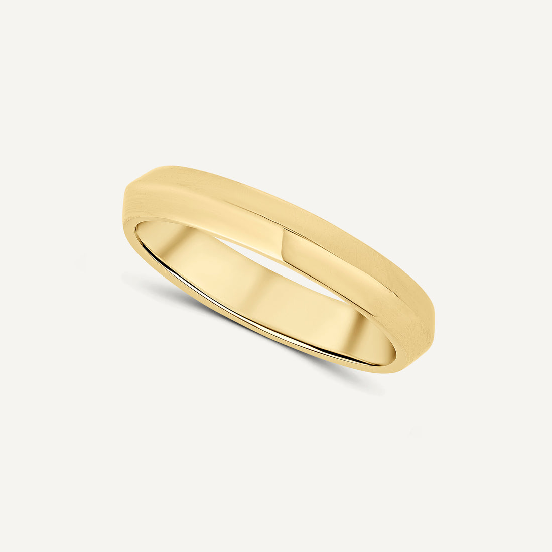 Knife edge wedding ring