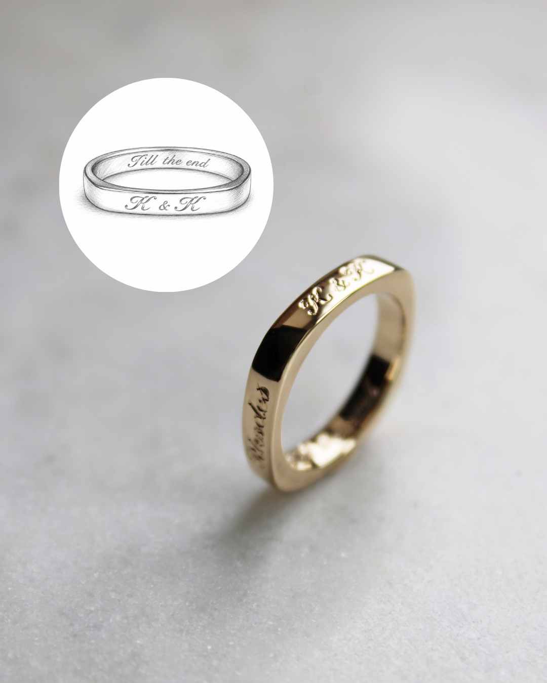 Custom spinner ring