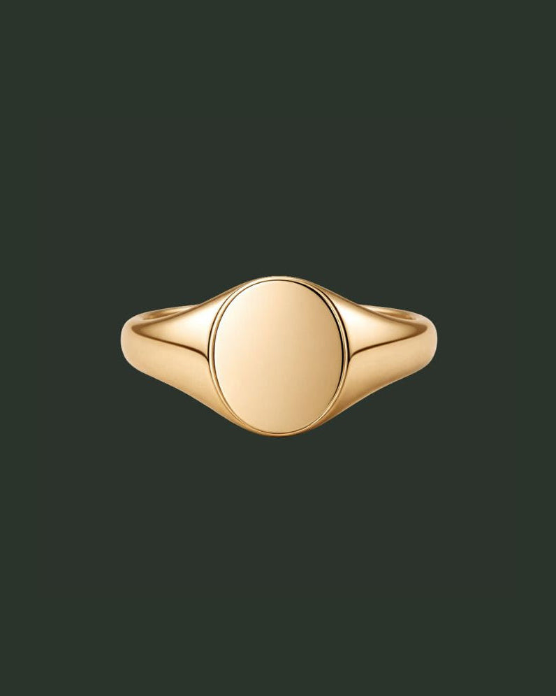 Large Oval Signet ring