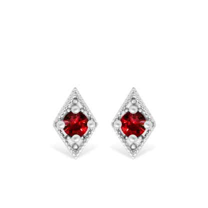 Garnet Iris earrings
