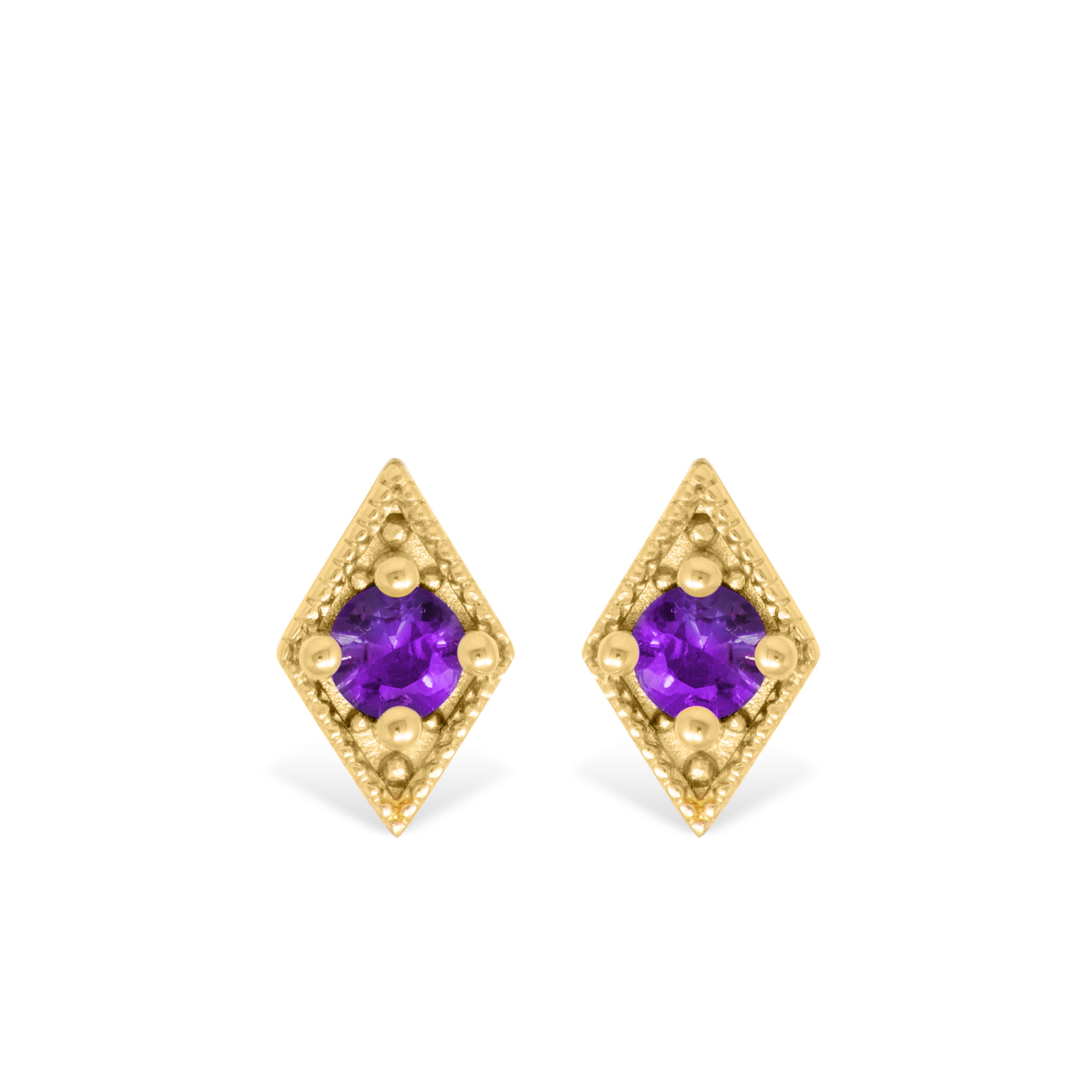 Gold Iris Studs