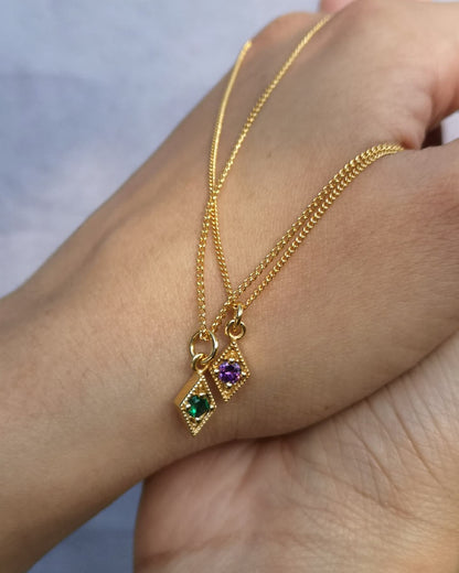 Gold Iris Necklace